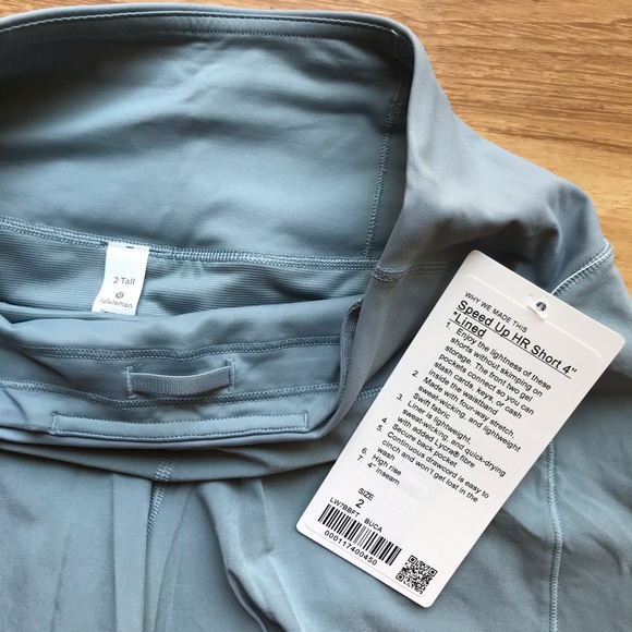 SOLD Lululemon High Rise Speed Up Shorts 4” - Picture 2 of 9